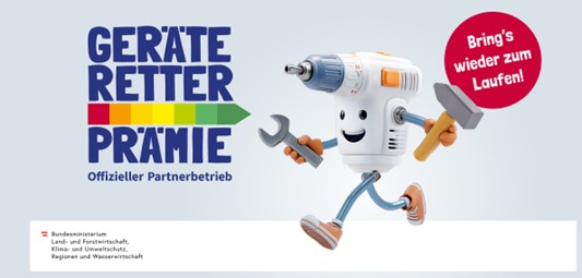Geräteretter Prämie, bring's wieder zum Laufen Werbung.